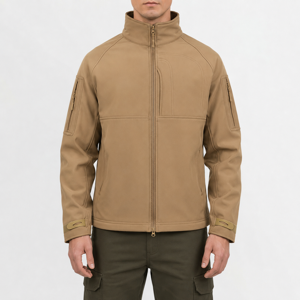 Men’s Waterproof Jacket – Lightweight Outdoor Stand Collar Coat
