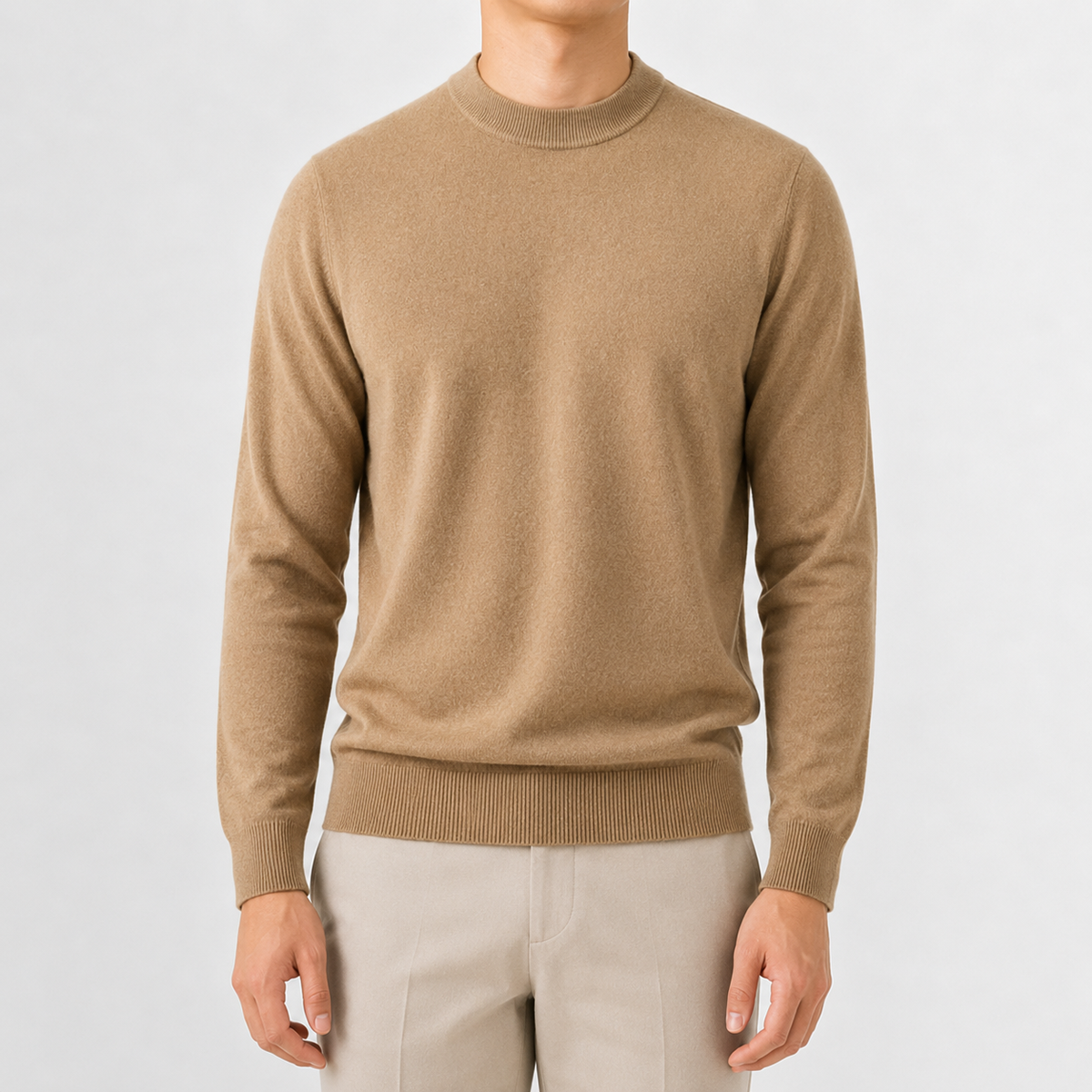 Men’s Knitted Jumper – Thickened Multi-Colour Casual Pullover