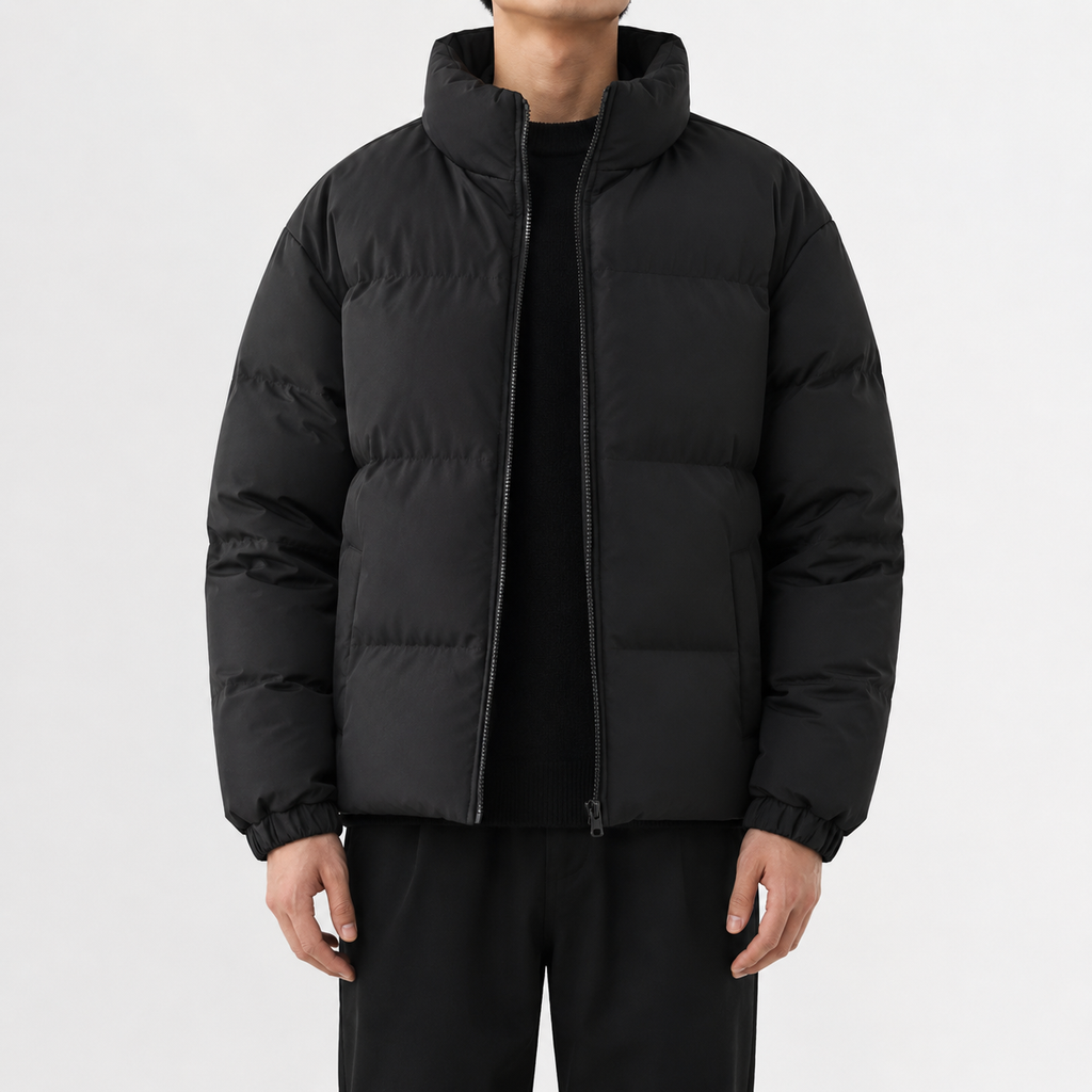 Men’s Puffer Jacket – Fleece Lined Winter Coat for Extra Warmth