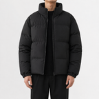 Men’s Puffer Jacket – Fleece Lined Winter Coat for Extra Warmth