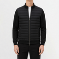 Men’s Lightweight Jacket – Stand Collar Knitted Winter Padded Coat
