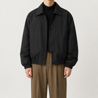 Men’s Bomber Jacket – Utility Lapel Workwear Jacket with Long Sleeves
