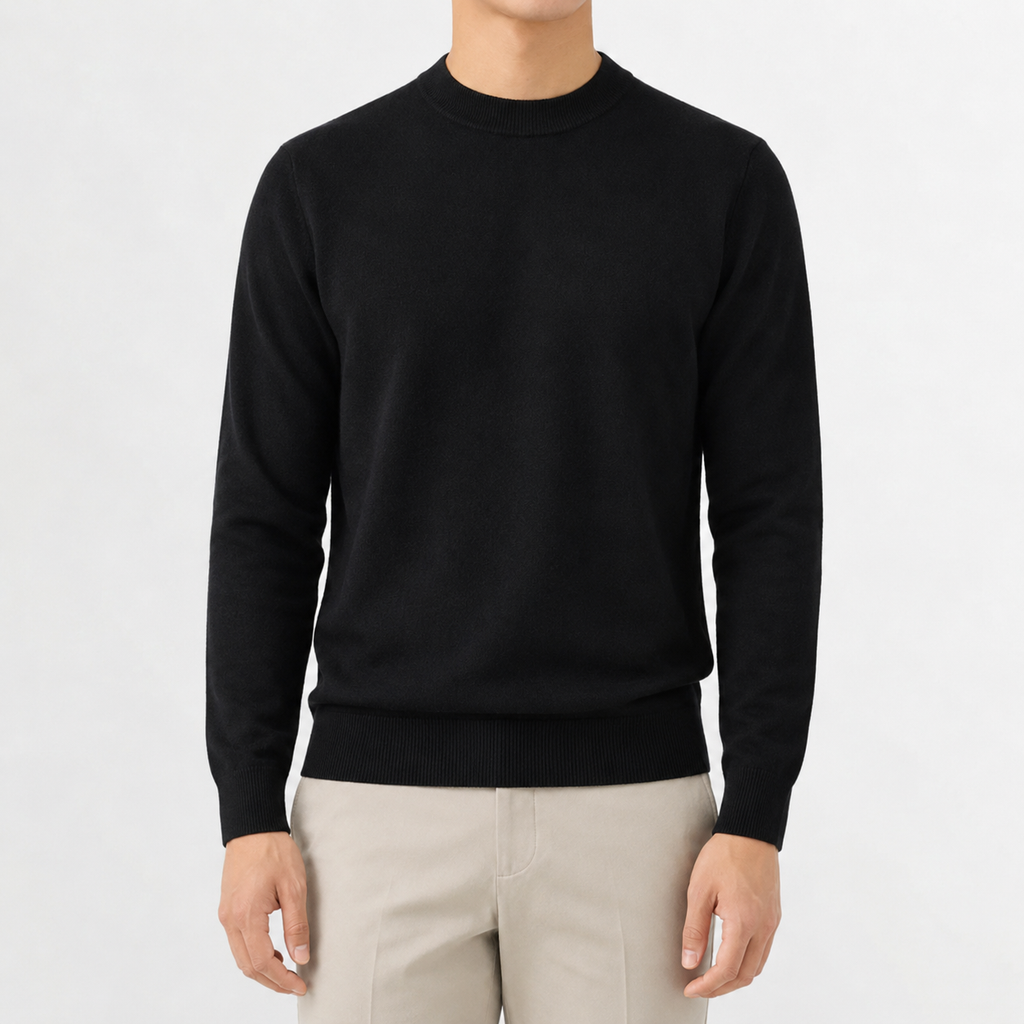 Men’s Knitted Jumper – Thickened Multi-Colour Casual Pullover