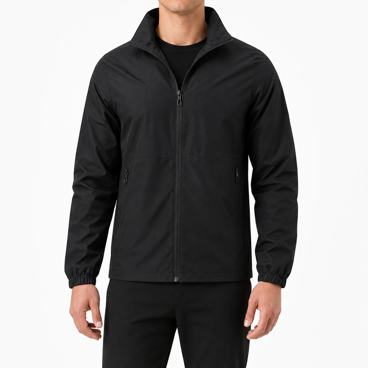 Men’s Waterproof Jacket – Breathable Stand Collar Outdoor Casual Jacket