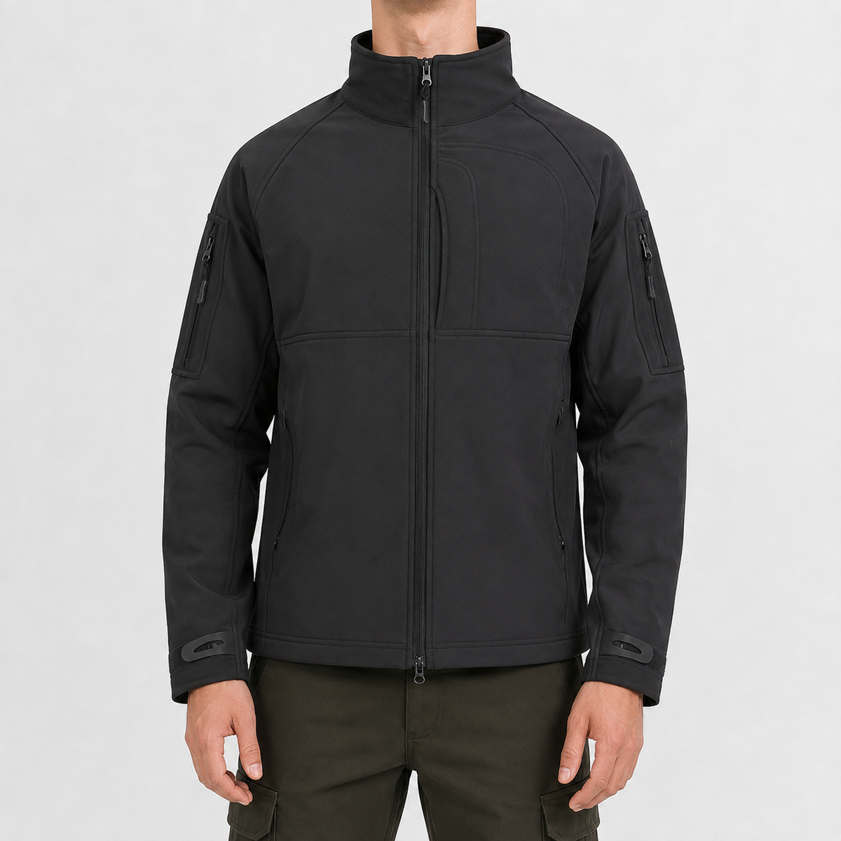 Men’s Waterproof Jacket – Lightweight Outdoor Stand Collar Coat