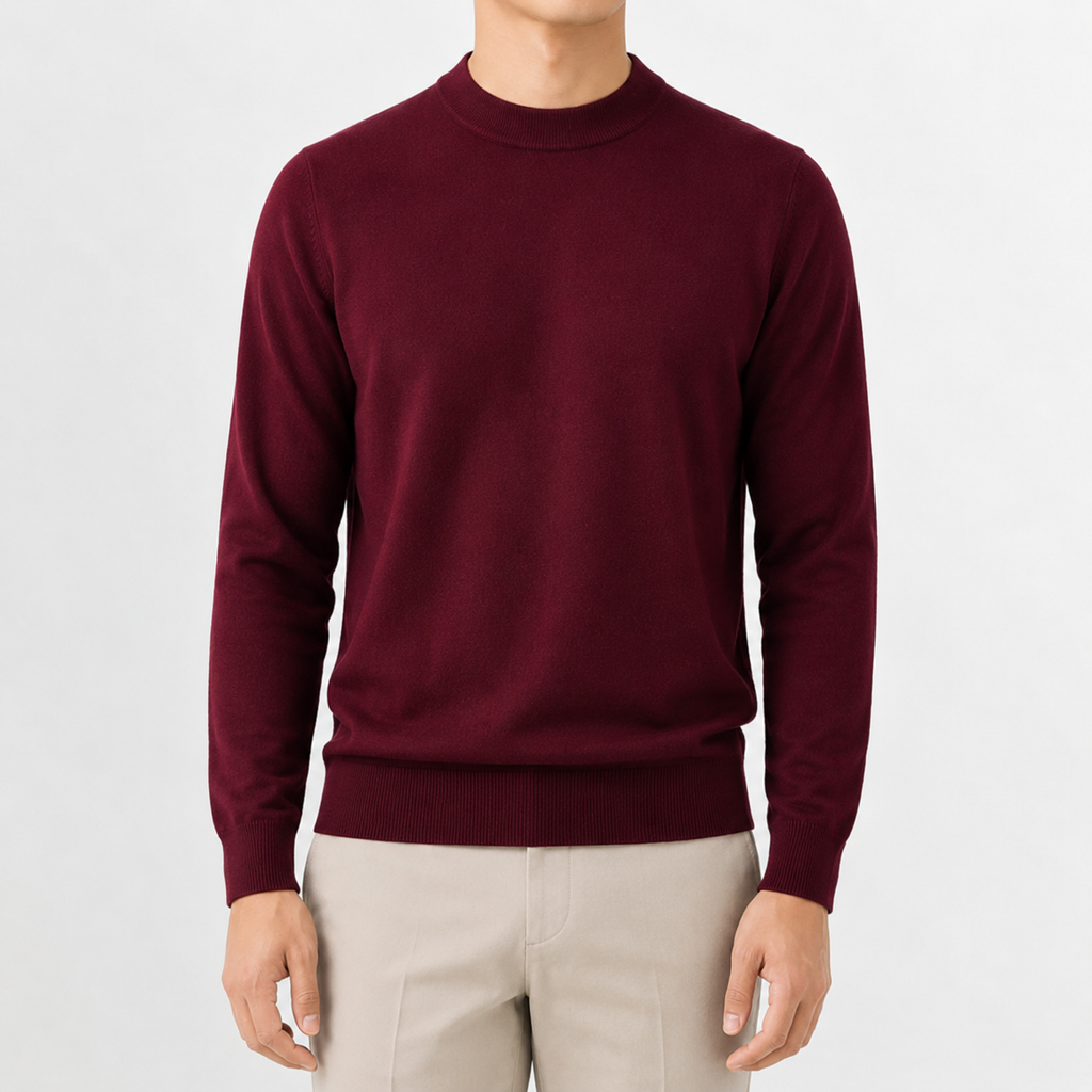 Men’s Knitted Jumper – Thickened Multi-Colour Casual Pullover