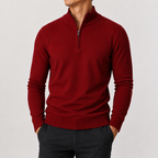 Men’s Quarter Zip Jumper – Classic Half Zip Knitted Pullover