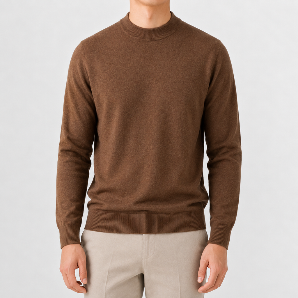 Men’s Knitted Jumper – Thickened Multi-Colour Casual Pullover