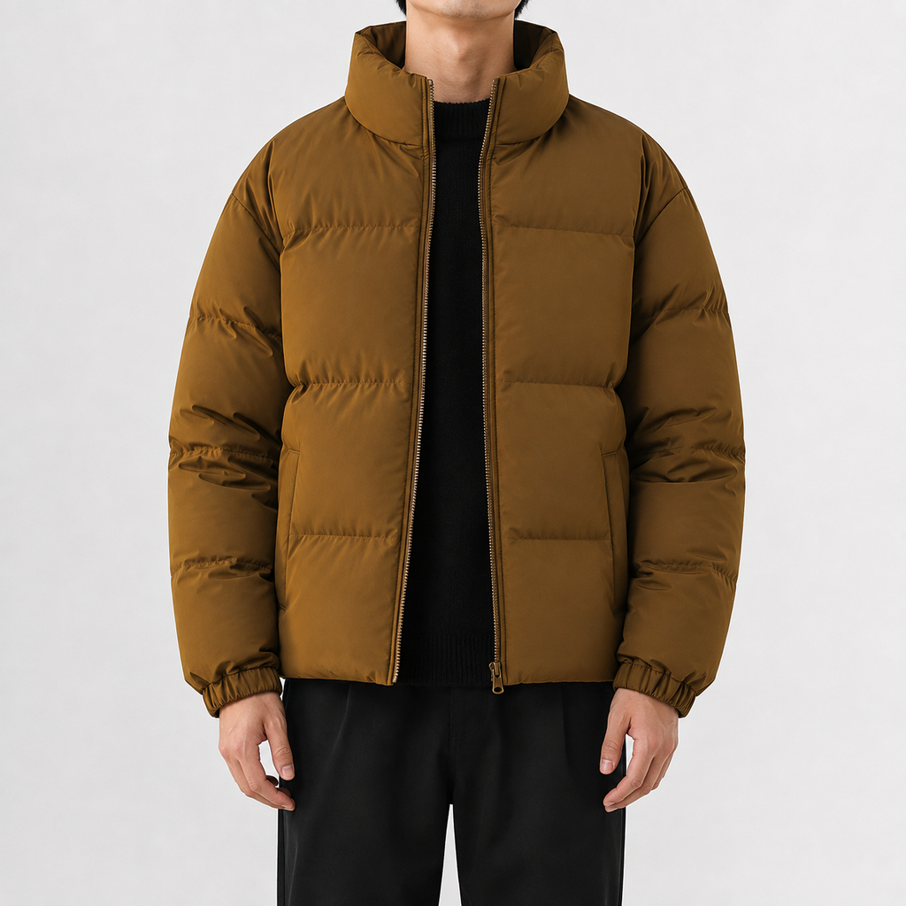 Men’s Puffer Jacket – Fleece Lined Winter Coat for Extra Warmth