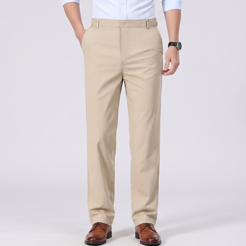 Men’s Chino Trousers – Slim Fit Straight Leg Business Casual Trousers