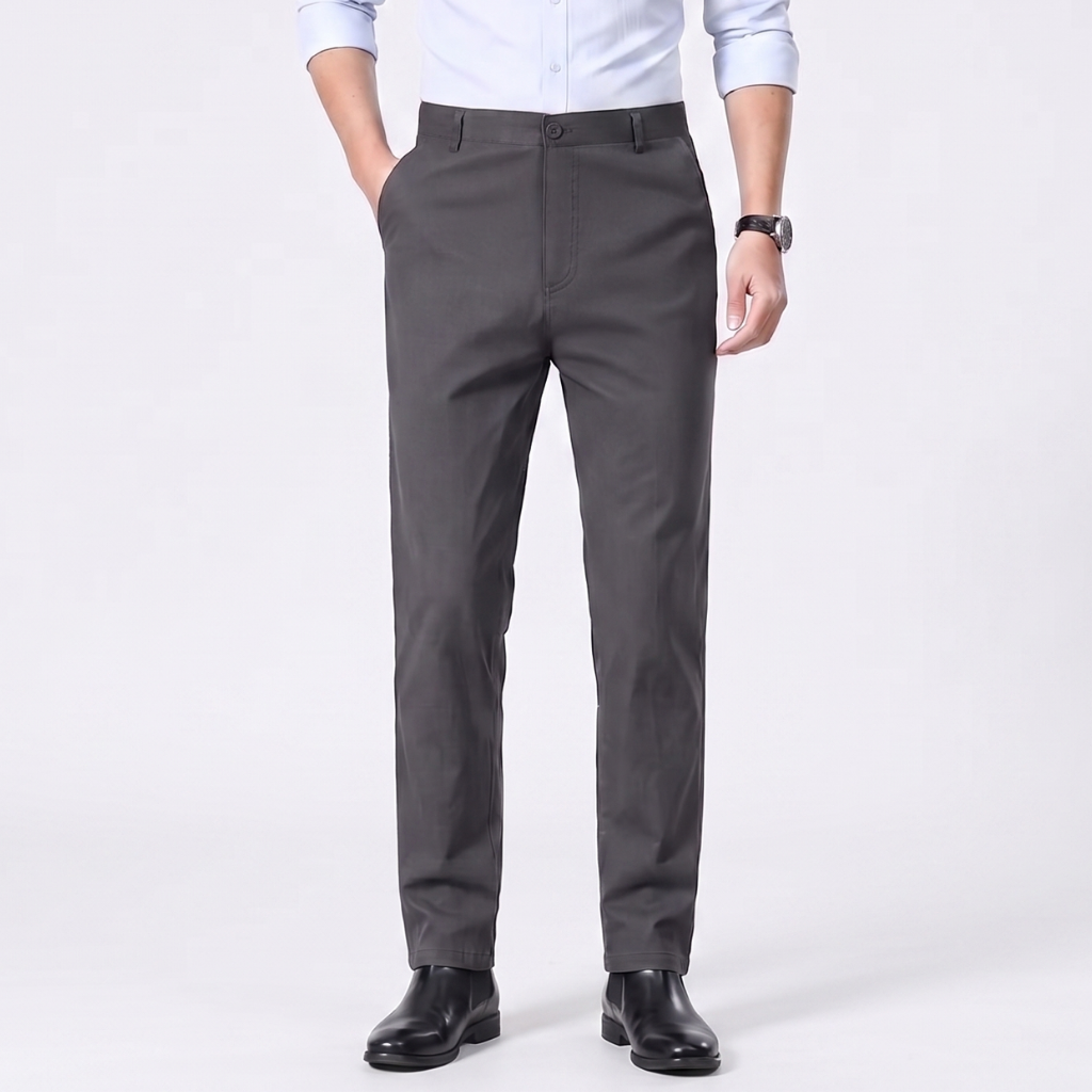 Men’s Chino Trousers – Slim Fit Straight Leg Business Casual Trousers