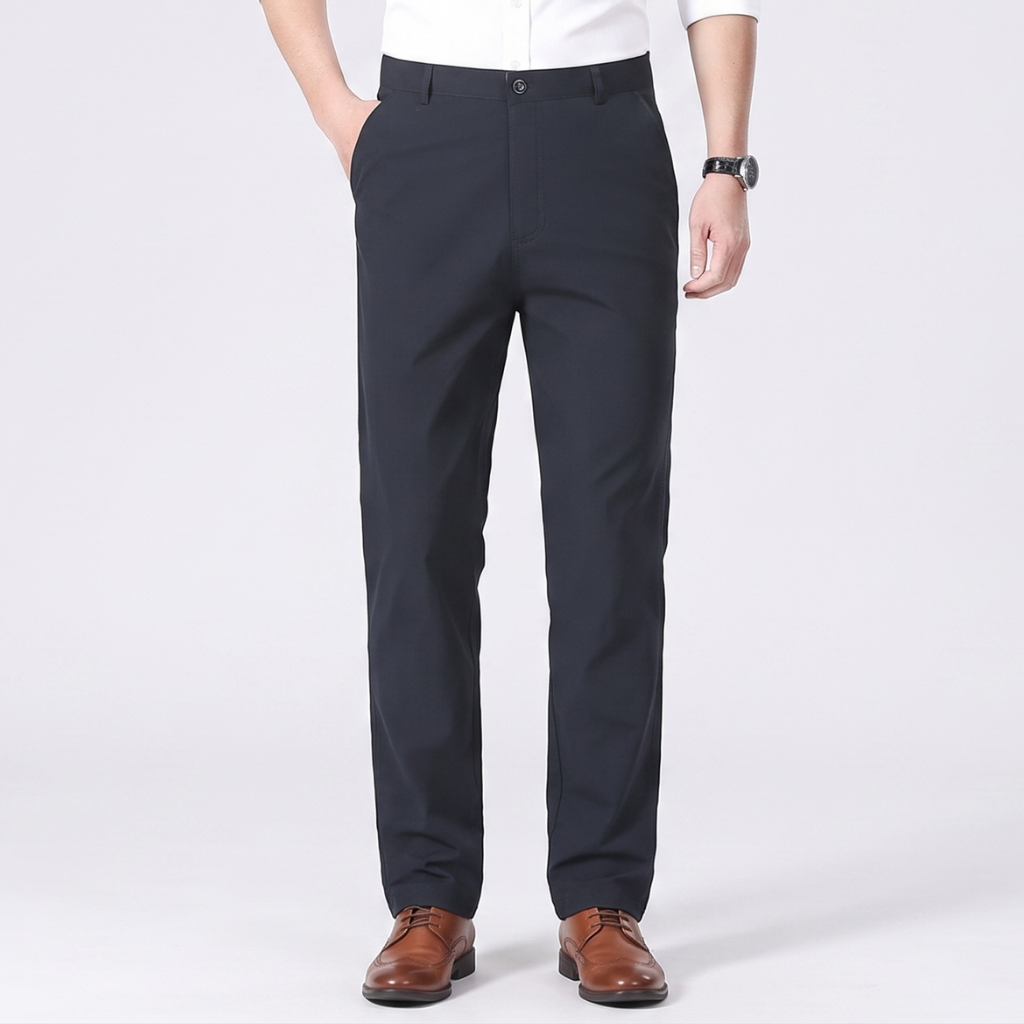 Men’s Chino Trousers – Slim Fit Straight Leg Business Casual Trousers