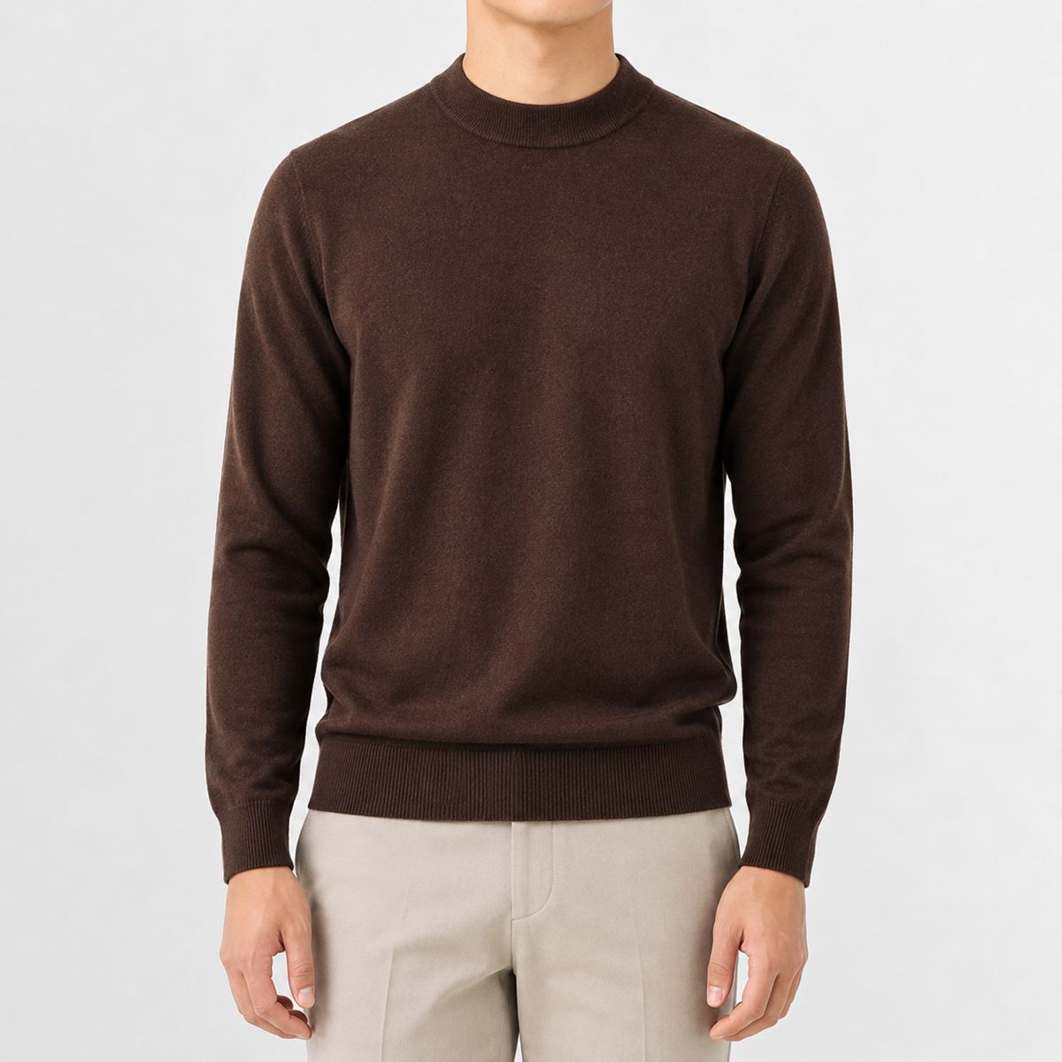 Men’s Knitted Jumper – Thickened Multi-Colour Casual Pullover