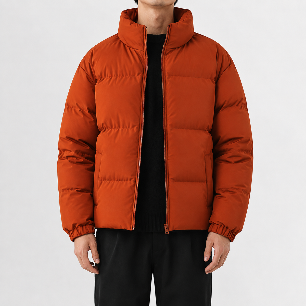 Men’s Puffer Jacket – Fleece Lined Winter Coat for Extra Warmth