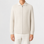 Men’s Knitted Cardigan – Full Zip Solid Colour Casual Jumper