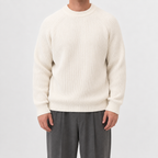 Men’s Oversized Jumper – Thickened Loose Fit Knitted Pullover