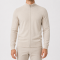 Men’s Zip Up Cardigan – Stand Collar Knitted Casual Jumper