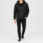 Men’s Waterproof Jacket – Hooded Casual Raincoat with Long Sleeves