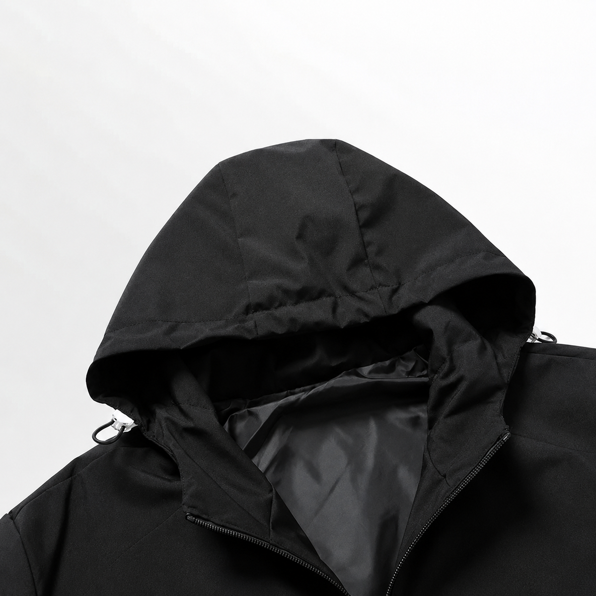 Men’s Waterproof Jacket – Hooded Casual Raincoat with Long Sleeves