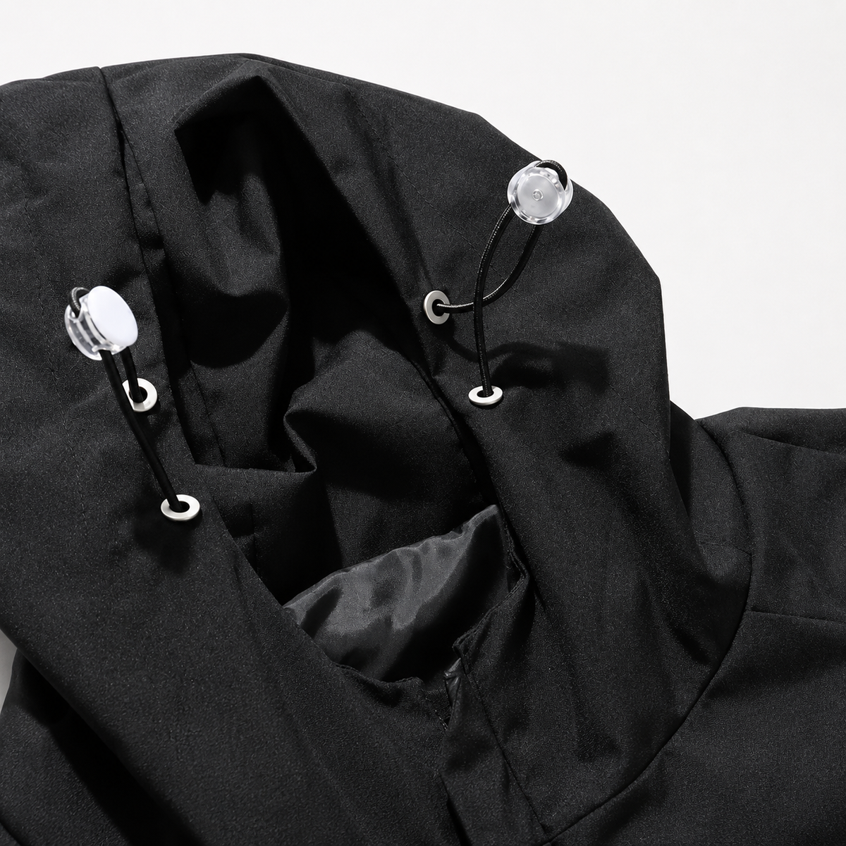 Men’s Waterproof Jacket – Hooded Casual Raincoat with Long Sleeves