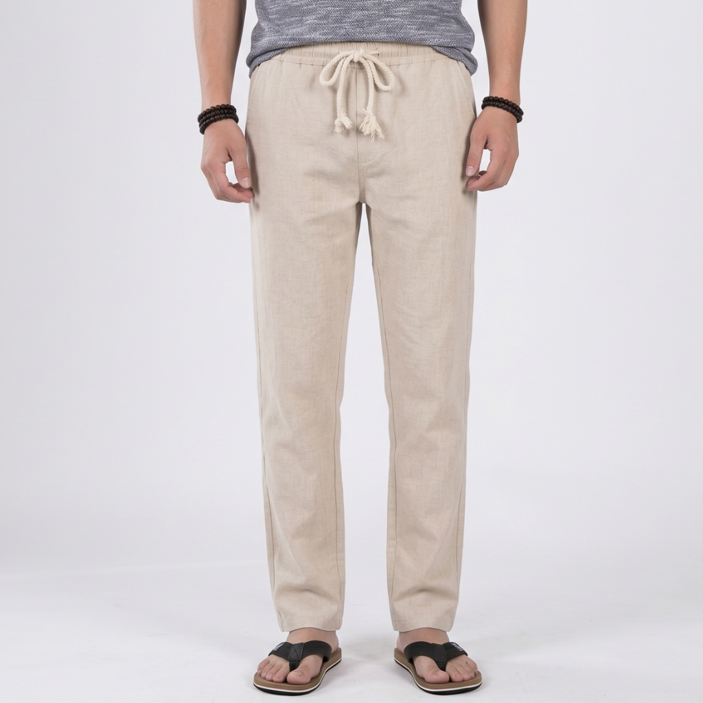 Men's Slim Linen Summer Trousers