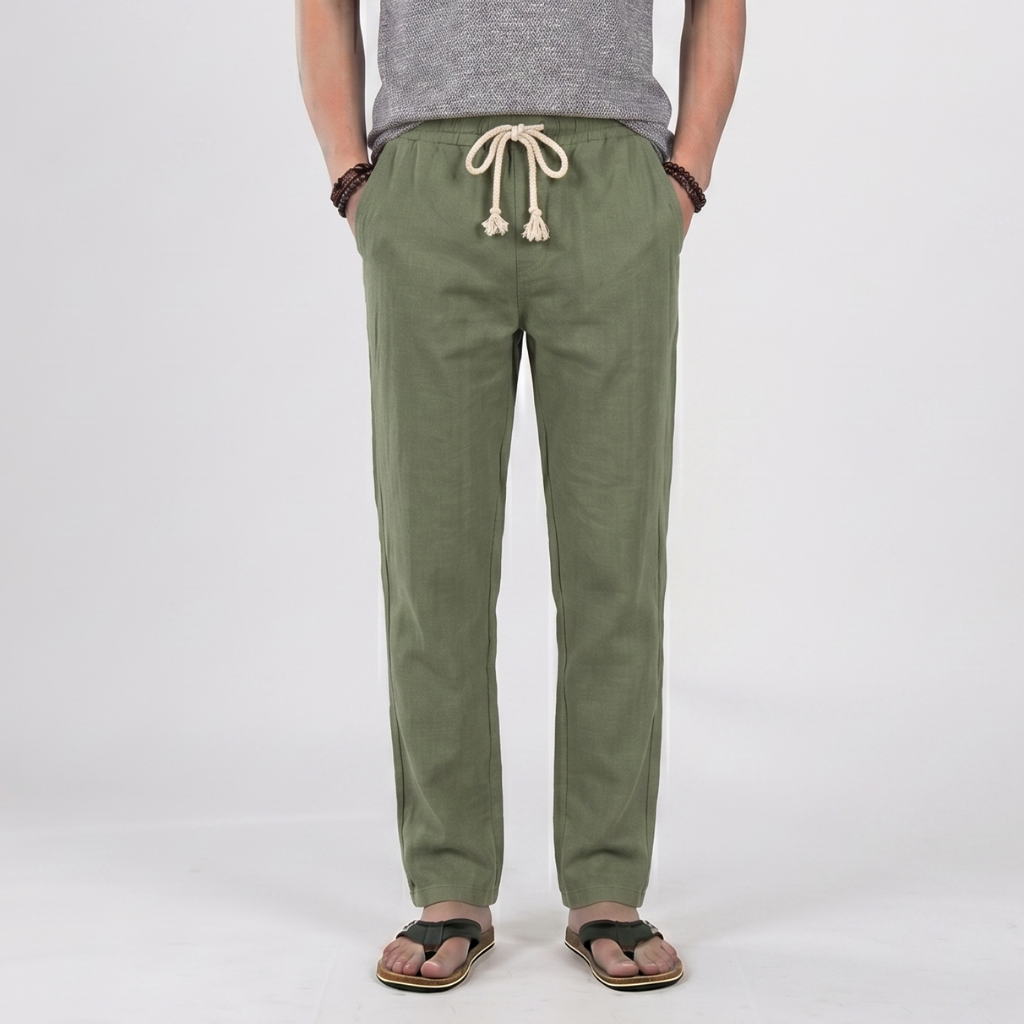 Men’s breathable linen pants