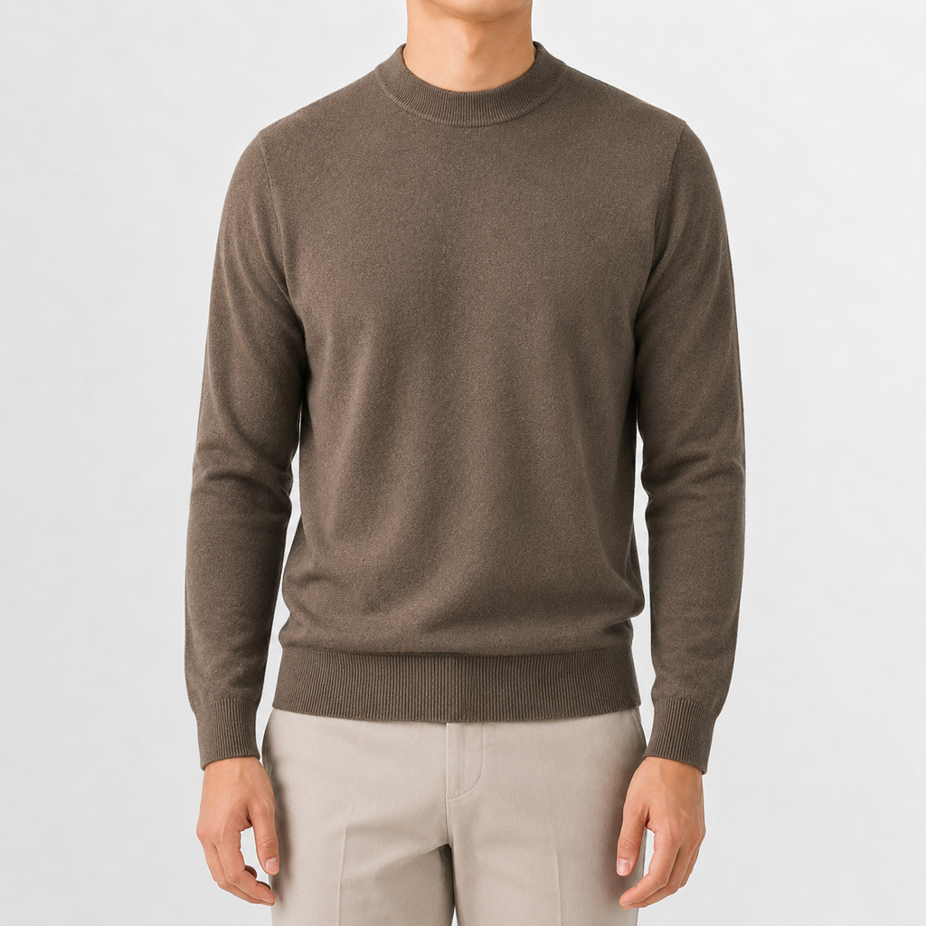 Men’s Knitted Jumper – Thickened Multi-Colour Casual Pullover