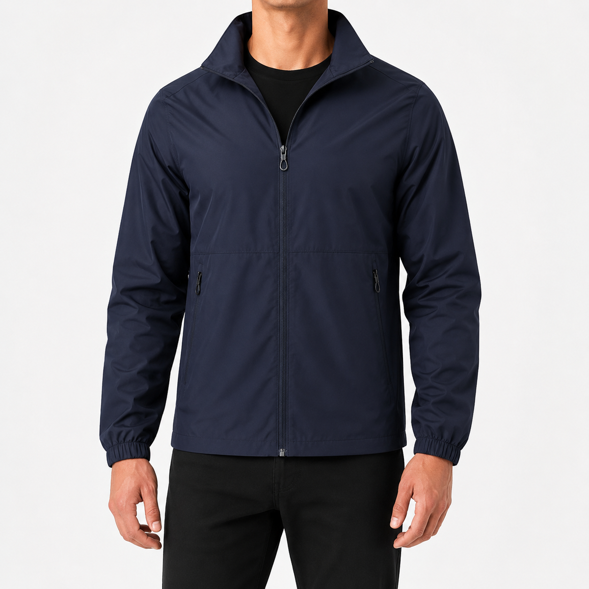 Men’s Waterproof Jacket – Breathable Stand Collar Outdoor Casual Jacket