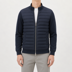 Men’s Lightweight Jacket – Stand Collar Knitted Winter Padded Coat