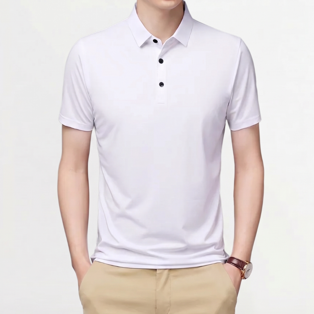 Men’s Polo Shirt – Slim Fit Short Sleeve Stretch Polo with Lightweight Finish