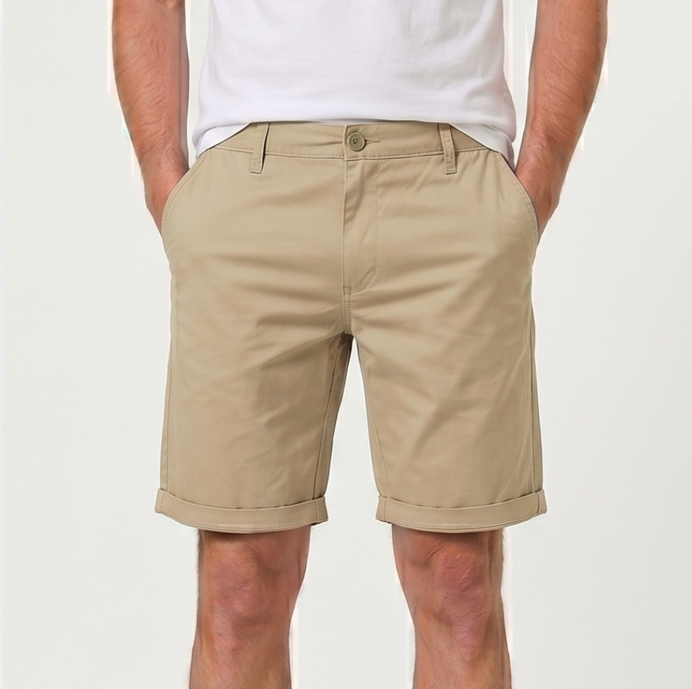 Men’s Chino Shorts – Slim Fit Straight Leg Casual Tailored Shorts