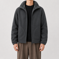 Men’s Reversible Fleece Jacket – Thickened Double-Sided Warm Casual Coat