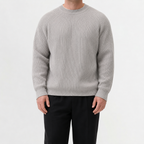 Men’s Oversized Jumper – Thickened Loose Fit Knitted Pullover