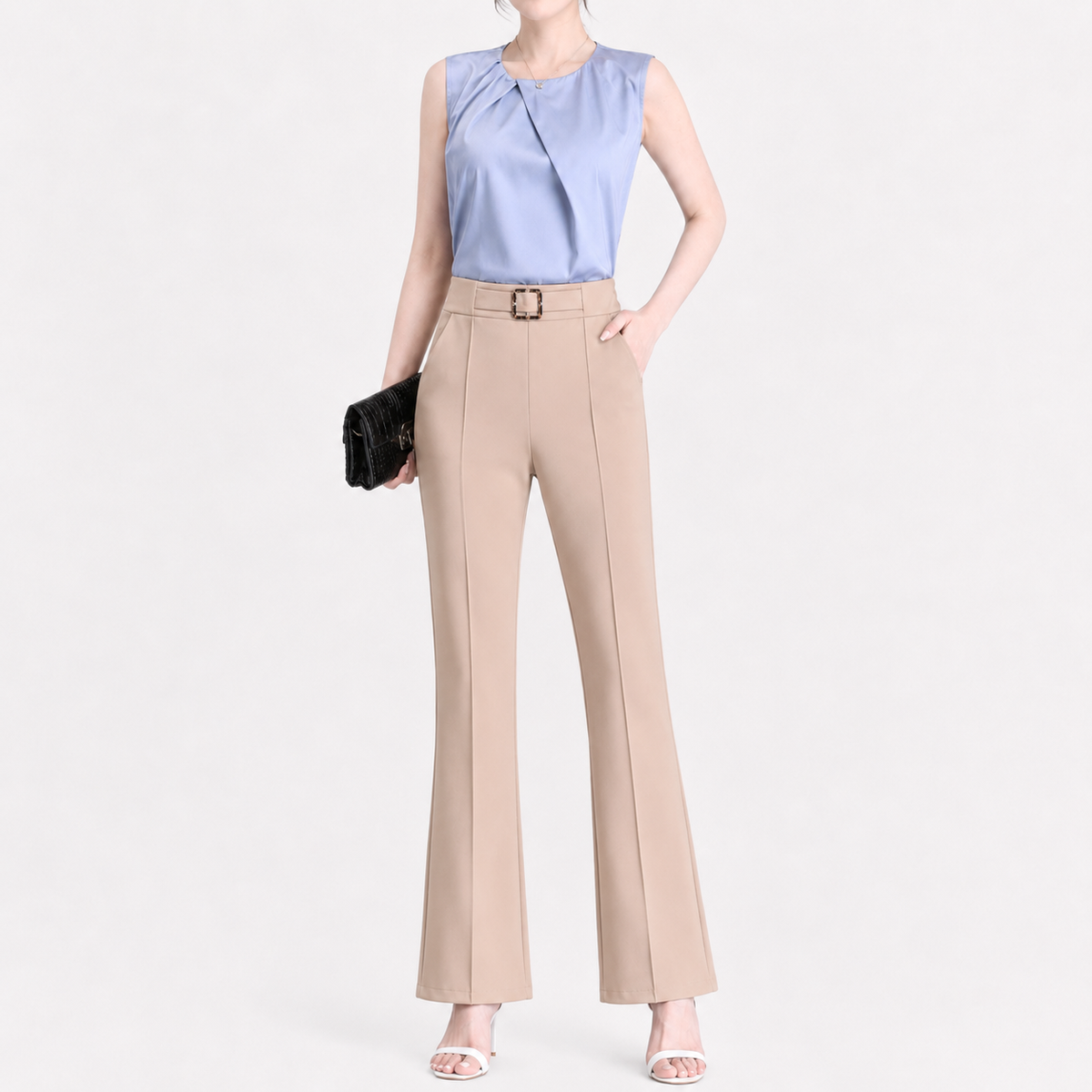 Women’s Tailored Trousers – Flared Suit Trousers for Smart Casual Wear