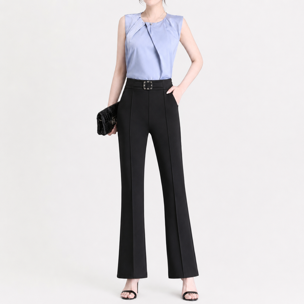 Women’s Tailored Trousers – Flared Suit Trousers for Smart Casual Wear