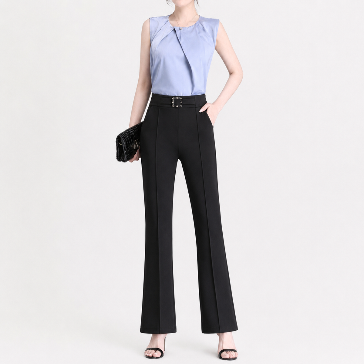 Women’s Tailored Trousers – Flared Suit Trousers for Smart Casual Wear