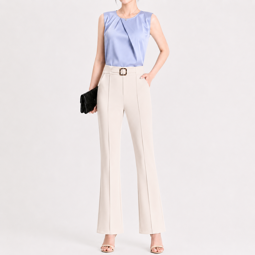 Women’s Tailored Trousers – Flared Suit Trousers for Smart Casual Wear