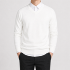 Men’s V Neck Jumper – Classic Knitted Long Sleeve Pullover
