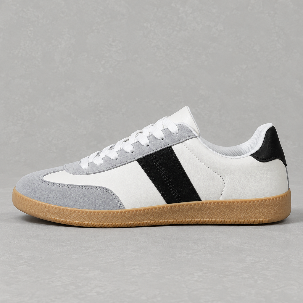Unisex Retro Trainers – German-Style Low Top Lace-Up Shoes