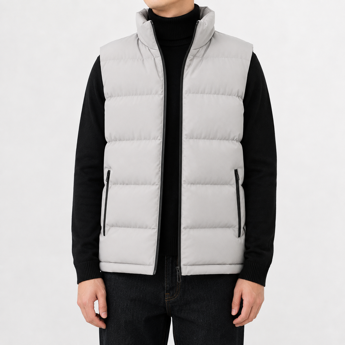 Men’s Quilted Gilet – Lightweight Sleeveless Padded Jacket for Autumn & Winter
