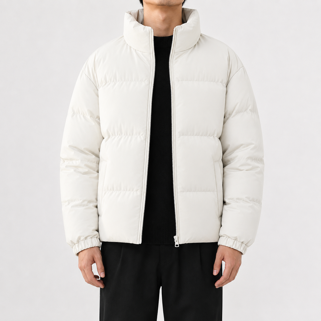 Men’s Puffer Jacket – Fleece Lined Winter Coat for Extra Warmth