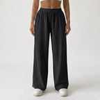 Women’s Linen Trousers – Loose Fit Straight Leg Casual Trousers
