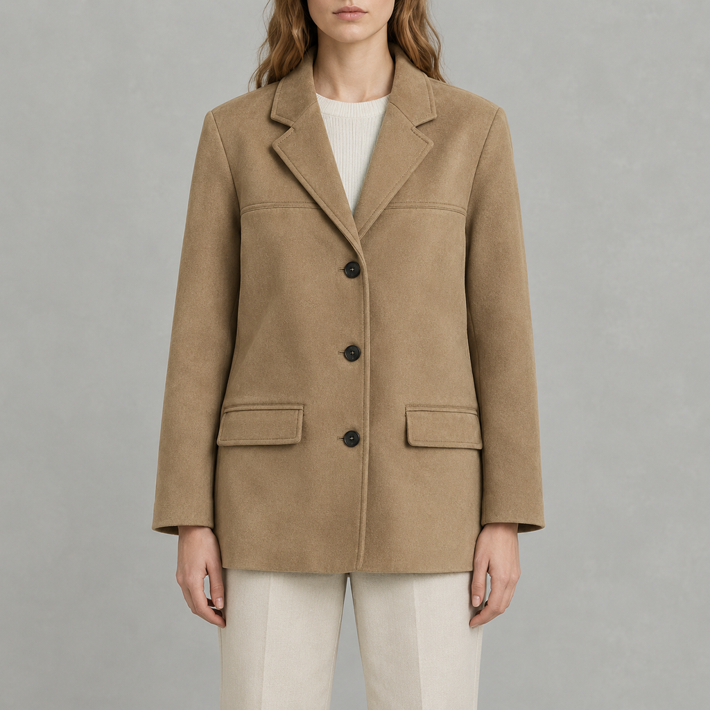 Women’s Coat – Oversized Retro Baggy Longline Jacket