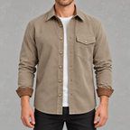 Men’s Casual Shacket – Long Sleeve Relaxed Fit Shacket