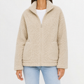Women’s Fleece Jacket – Plush Warm Long Sleeve Casual Coat