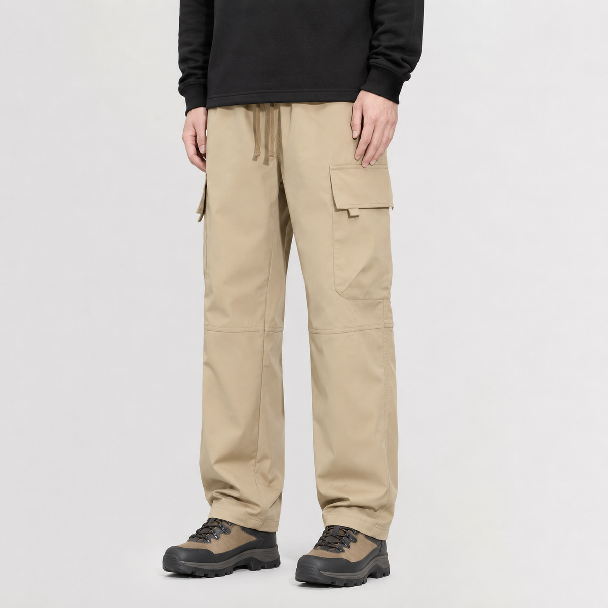 Men’s Cargo Trousers – Relaxed Fit Straight Leg Casual Trousers
