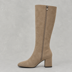 Women’s Knee High Boots – Pointed Toe Chunky Heel Long Boots