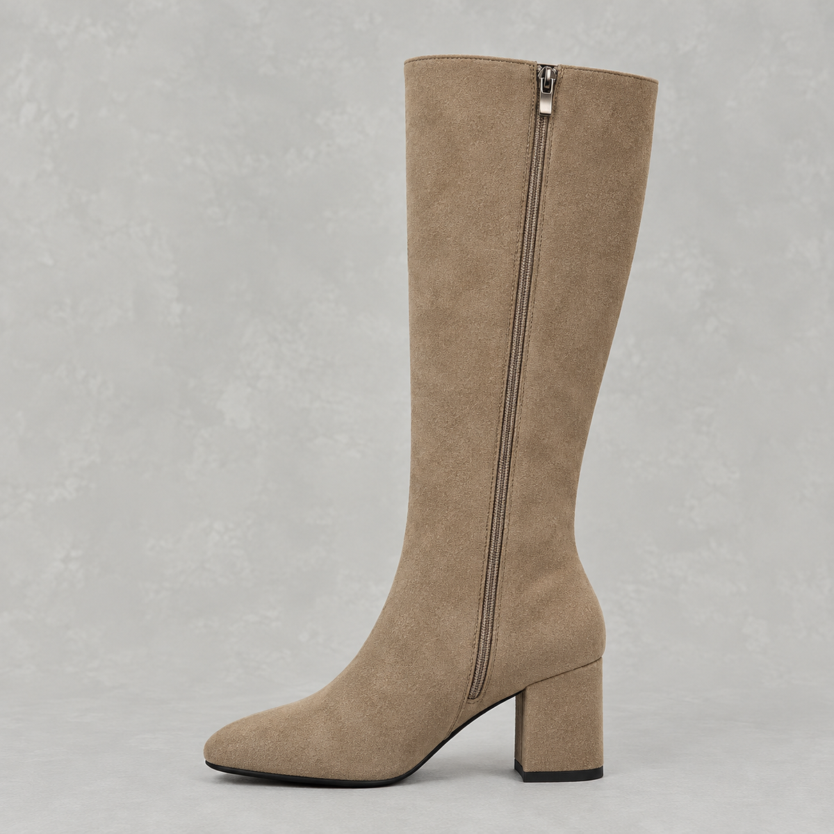 Women’s Knee High Boots – Pointed Toe Chunky Heel Long Boots