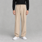 Men’s Trousers – Loose Fit Straight Leg Suit Pants