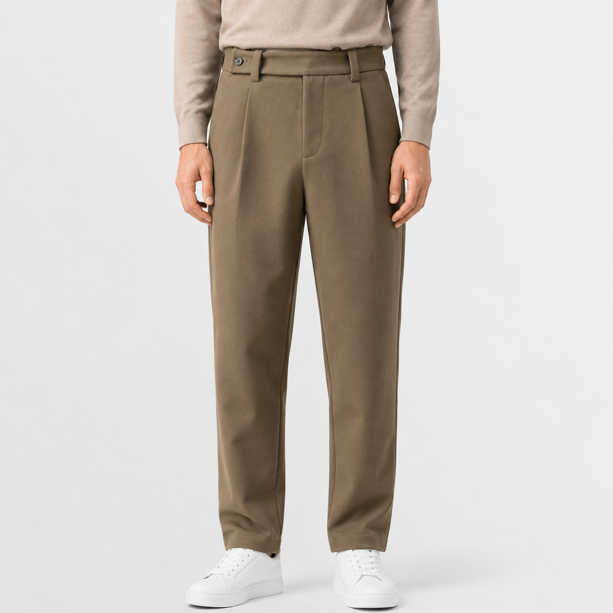 Men’s Corduroy Trousers – Loose Fit Straight Leg Winter Casual Trousers